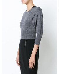 Pull en laine gris