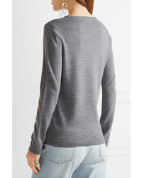 Pull en laine imprimé gris Bella Freud