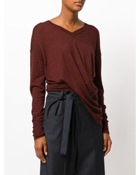 Pull en laine marron Etoile Isabel Marant