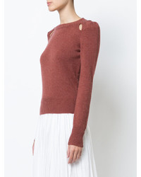 Pull en laine marron Etoile Isabel Marant