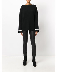 Pull en laine noir Haider Ackermann