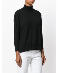 Pull en laine noir Humanoid