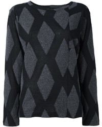 Pull en laine noir Lareida