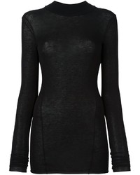 Pull en laine noir Masnada