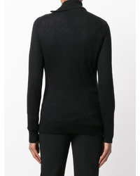 Pull en laine noir PIERRE BALMAIN