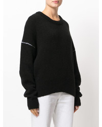 Pull en laine noir MM6 MAISON MARGIELA