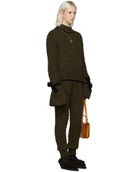 Pull en laine olive J.W.Anderson