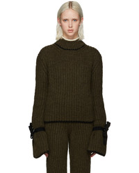 Pull en laine olive J.W.Anderson