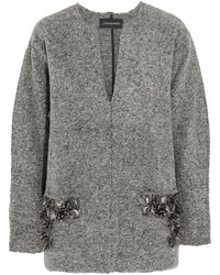 Pull en laine orné gris By Malene Birger