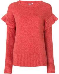 Pull en laine rouge Agnona