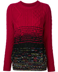 Pull en laine rouge Coohem