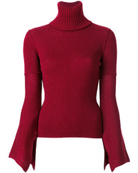 Pull en laine rouge Dondup