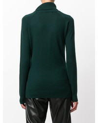 Pull en laine vert foncé PIERRE BALMAIN