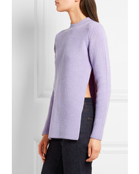 Pull en laine violet clair Carven