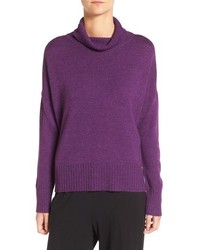 Pull en laine violet