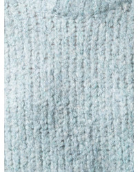 Pull en mohair bleu clair R 13