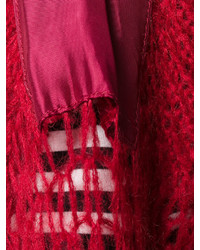 Pull en mohair en tricot rouge MM6 MAISON MARGIELA
