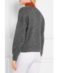 Pull en mohair gris foncé Etoile Isabel Marant