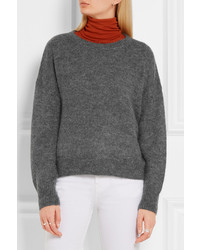 Pull en mohair gris foncé Etoile Isabel Marant