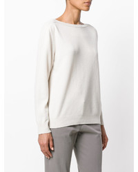 Pull en soie blanc Fabiana Filippi