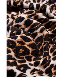 Pull en soie imprimé léopard beige Equipment