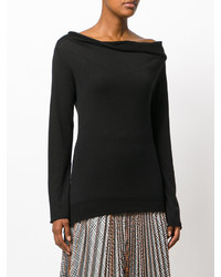 Pull en soie noir Jil Sander