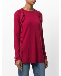 Pull en soie rouge RED Valentino