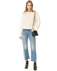 Pull en tricot blanc MCQ