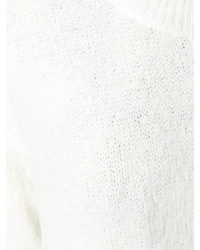 Pull en tricot blanc MM6 MAISON MARGIELA