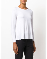 Pull en tricot blanc Majestic Filatures