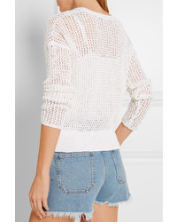 Pull en tricot blanc James Perse