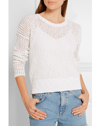 Pull en tricot blanc James Perse