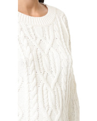 Pull en tricot blanc 360 Sweater