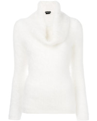 Pull en tricot blanc Tom Ford