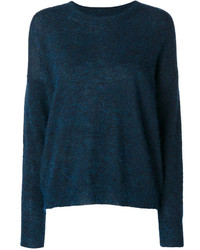 Pull en tricot bleu marine Etoile Isabel Marant