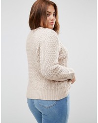 Pull en tricot gris Asos