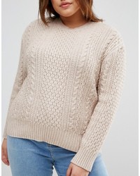 Pull en tricot gris Asos