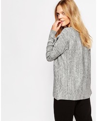 Pull en tricot gris Just Female