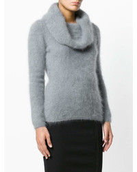 Pull en tricot gris Tom Ford