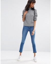 Pull en tricot gris Asos