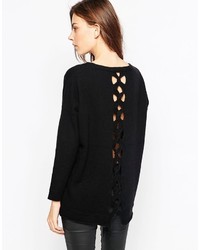 Pull en tricot noir French Connection