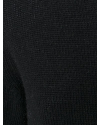 Pull en tricot noir Lanvin