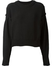 Pull en tricot noir MM6 MAISON MARGIELA