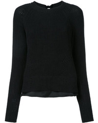 Pull en tricot noir Muveil