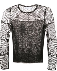 Pull en tricot noir Nellie Partow