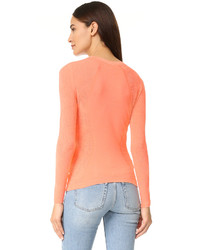 Pull en tricot orange Versace