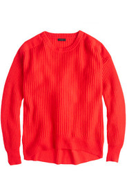 Pull en tricot rouge