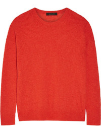 Pull en tricot rouge Cédric Charlier