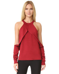 Pull en tricot rouge Dion Lee