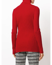 Pull en tricot rouge Victoria Beckham